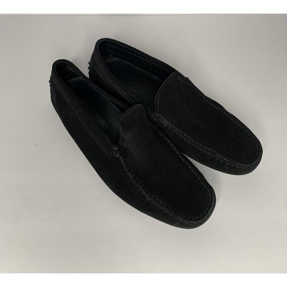 Tod\'s Men\'s suede black Loafers Driving Moccasins Slip On Casual shoes Size 9 main image 12